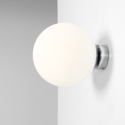 Sieninis šviestuvas BALL CHROME M 1xE27 Geležis, Stiklas (1076C4_M)