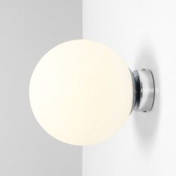 Sieninis šviestuvas BALL CHROME M 1xE27 Geležis, Stiklas (1076C4_M)