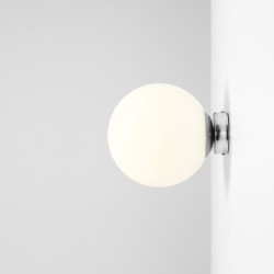Sieninis šviestuvas BALL CHROME M 1xE27 Geležis, Stiklas (1076C4_M)