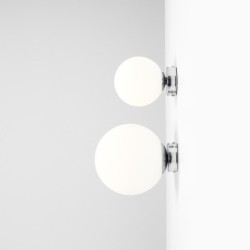 Sieninis šviestuvas BALL CHROME M 1xE27 Geležis, Stiklas (1076C4_M)
