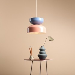 Pakabinamas šviestuvas TULA LIGHT CORAL + DUSTY BLUE (30 + 22) 1xE27 Geležis (1132G11_16_J)
