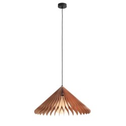 Pakabinamas šviestuvas NATURE SUN L 1xE27 Geležis, Stiklas, Mediena (1140G_L)