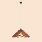 Pakabinamas šviestuvas NATURE SUN L 1xE27 Geležis, Stiklas, Mediena (1140G_L)