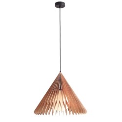 Pakabinamas šviestuvas NATURE SUN M 1xE27 Geležis, Stiklas, Mediena (1140G_M)