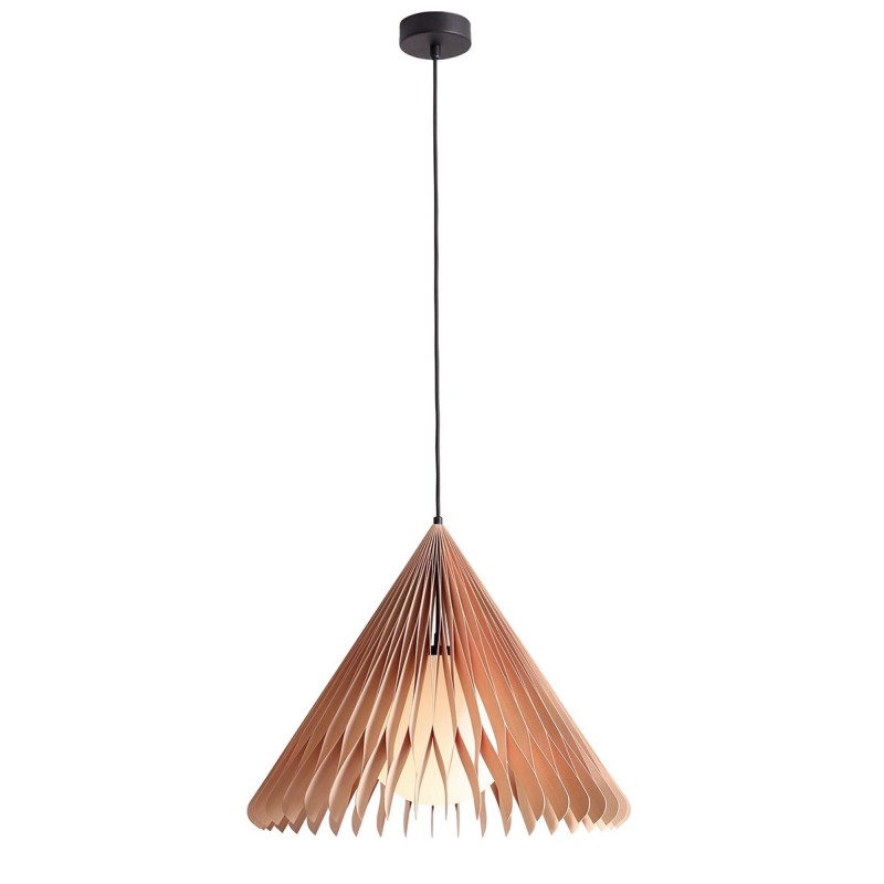 Pakabinamas šviestuvas NATURE SUN M 1xE27 Geležis, Stiklas, Mediena (1140G_M)