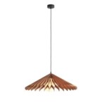 Pakabinamas šviestuvas NATURE SUN XL 1xE27 Geležis, Stiklas, Mediena (1140G_XL)
