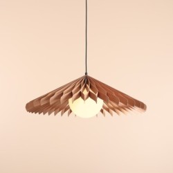 Pakabinamas šviestuvas NATURE SUN XL 1xE27 Geležis, Stiklas, Mediena (1140G_XL)