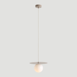 Pakabinamas šviestuvas LOOP BEIGE S 1xE14 Geležis, Stiklas (1125G17_S)