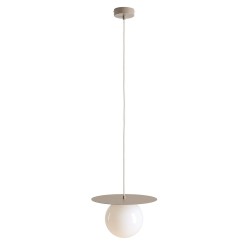 Pakabinamas šviestuvas LOOP BEIGE M 1xE27 Geležis, Stiklas (1125G17_M)
