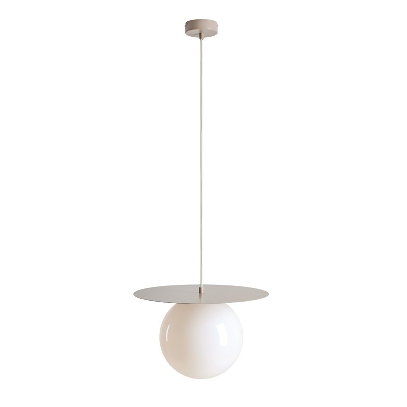 Pakabinamas šviestuvas LOOP BEIGE L 1xE27 Geležis, Stiklas (1125G17_L)