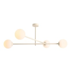 Lubinis šviestuvas PINNE 4 CREAM 4xE14 Geležis, Stiklas (1080PL_L9)
