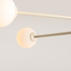Lubinis šviestuvas PINNE 4 CREAM 4xE14 Geležis, Stiklas (1080PL_L9)