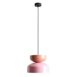 Pakabinamas šviestuvas TULA DARK BABY PINK + CORAL (30 + 22) 1xE27 Geležis (1132G18_11_C)