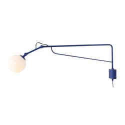 Sieninis šviestuvas SOHO GLASS DUŻY COBALT 1xE14 Geležis, Stiklas (1105C25_D)