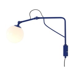 Sieninis šviestuvas SOHO GLASS MAŁY COBALT 1xE14 Geležis, Stiklas (1105C25_M)