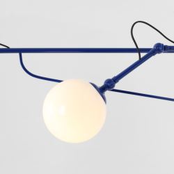 Sieninis šviestuvas SOHO GLASS 2 COBALT 2xE14 Geležis, Stiklas (1105D25)