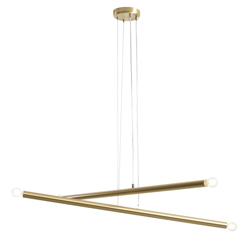 Pakabinamas šviestuvas TUBO 4 BRASS 4xE14 Geležis (1072L40)