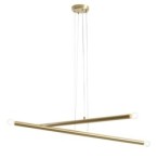 Pakabinamas šviestuvas TUBO 4 BRASS 4xE14 Geležis (1072L40)