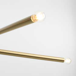 Pakabinamas šviestuvas TUBO 4 BRASS 4xE14 Geležis (1072L40)