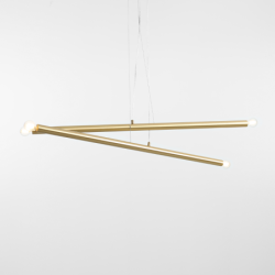 Pakabinamas šviestuvas TUBO 4 BRASS 4xE14 Geležis (1072L40)