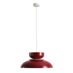 Pakabinamas šviestuvas ALDO LIGHT RED WINE (47+ 23+ wood) 1xE27 Geležis (1152G15_15_J)