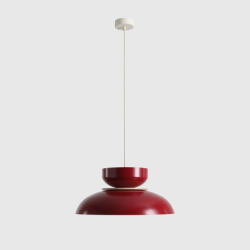 Pakabinamas šviestuvas ALDO LIGHT RED WINE (47+ 23+ wood) 1xE27 Geležis (1152G15_15_J)