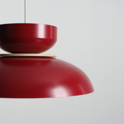 Pakabinamas šviestuvas ALDO LIGHT RED WINE (47+ 23+ wood) 1xE27 Geležis (1152G15_15_J)