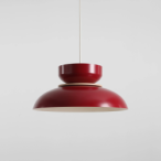 Pakabinamas šviestuvas ALDO LIGHT RED WINE (47+ 23+ wood) 1xE27 Geležis (1152G15_15_J)