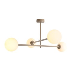 Lubinis šviestuvas PINNE CEILING 4 BEIGE 4xE14 Geležis, Stiklas (1080PL_L17)