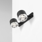 Sieninis šviestuvas BOT WALL 2 BLACK 2xGU10 Geležis (1047D)