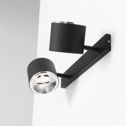 Sieninis šviestuvas BOT WALL 2 BLACK 2xGU10 Geležis (1047D)