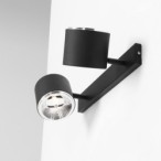 Sieninis šviestuvas BOT WALL 2 BLACK 2xGU10 Geležis (1047D)