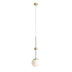Pakabinamas šviestuvas MAE BRASS 1xE27 Geležis, Stiklas (1102G40)