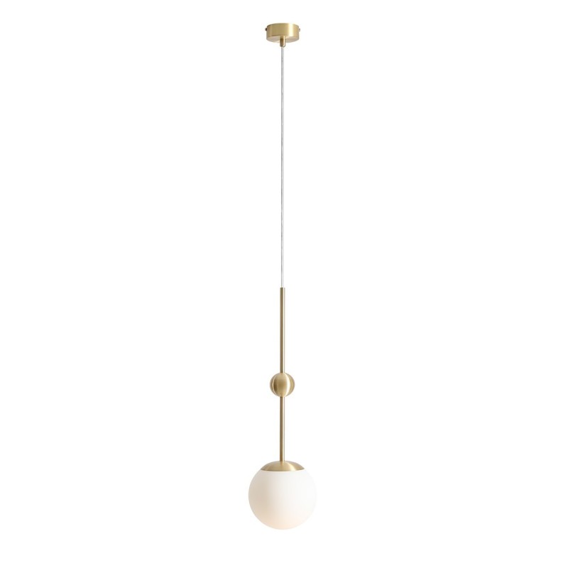 Pakabinamas šviestuvas MAE BRASS 1xE27 Geležis, Stiklas (1102G40)