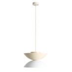 Pakabinamas šviestuvas OTTI LIGHT WHITE GLOSS + CREAM + CREAM (37+ 37+ 15) 1xE27 Geležis (1150G2_9_9_J)