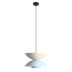 Pakabinamas šviestuvas OTTI DARK BABY BLUE + CREAM + BABY BLUE (37+ 37+ 15) 1xE27 Geležis (1150G29_9_29_C)