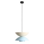 Pakabinamas šviestuvas OTTI DARK BABY BLUE + CREAM + BABY BLUE (37+ 37+ 15) 1xE27 Geležis (1150G29_9_29_C)