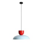 Pakabinamas šviestuvas ELLA DARK BABY BLUE + RED CHILLI (47 + 15) 1xE27 Geležis (1144G29_19_C)