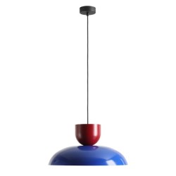 Pakabinamas šviestuvas ELLA DARK COBALT + RED WINE (47 + 15) 1xE27 Geležis (1144G25_15_C)