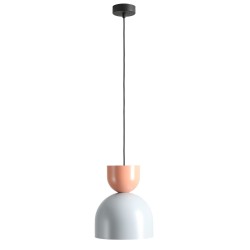Pakabinamas šviestuvas LEI DARK GREY + CORAL (27 + 15) 1xE27 Geležis (1142G22_11_C)