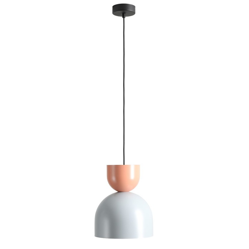 Pakabinamas šviestuvas LEI DARK GREY + CORAL (27 + 15) 1xE27 Geležis (1142G22_11_C)