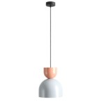 Pakabinamas šviestuvas LEI DARK GREY + CORAL (27 + 15) 1xE27 Geležis (1142G22_11_C)