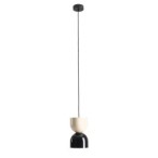 Pakabinamas šviestuvas LUI BLACK + CREAM (15 + 15) 1xE27 Geležis (1133G1_9_C)