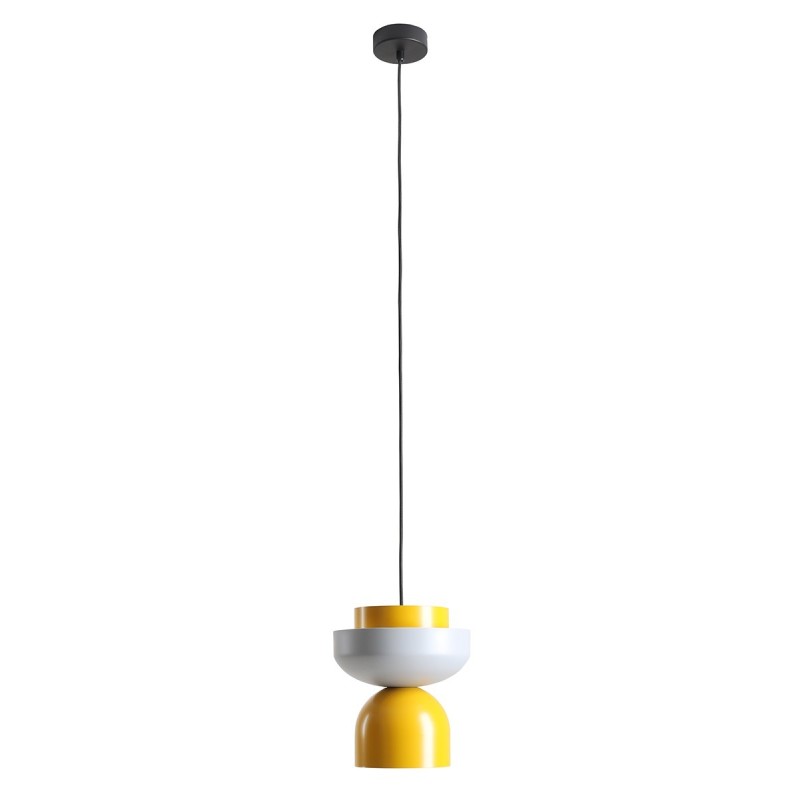 Pakabinamas šviestuvas ULIA GREY + MUSTARD + MUSTARD (30 + 23 + 15) 1xE27 Geležis (1130G22_14_14_C)