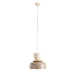 Pakabinamas šviestuvas UTO BEIGE + CREAM (30 + 15 + WOOD) 1xE27 Geležis (1129G17_9_J)
