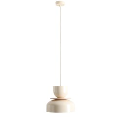 Pakabinamas šviestuvas UTO CREAM (30 + 15 + WOOD) 1xE27 Geležis (1129G9_9_J)