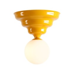 Lubinis / sieninis šviestuvas FALA ENERGETIC YELLOW M 1xG9 Geležis, Stiklas (1148PL21_M)