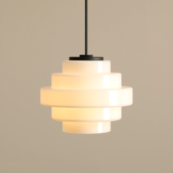 Lubinis šviestuvas FILO CEILING MILKY S (Ø14) 1xG9 Geležis, Stiklas (9002PL_G1_S)
