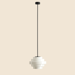 Lubinis šviestuvas FILO CEILING MILKY L (Ø22) 1xE27 Geležis, Stiklas (9001PL_G1_L)