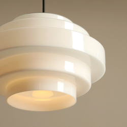 Lubinis šviestuvas FILO CEILING MILKY S (Ø28) 1xE27 Geležis, Stiklas (9000PL_G1_S)